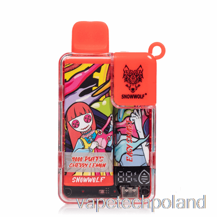 Jednorazowy Vape Pod Snowwolf Easy Smart Ea9000 Wiśniowo-cytrynowy